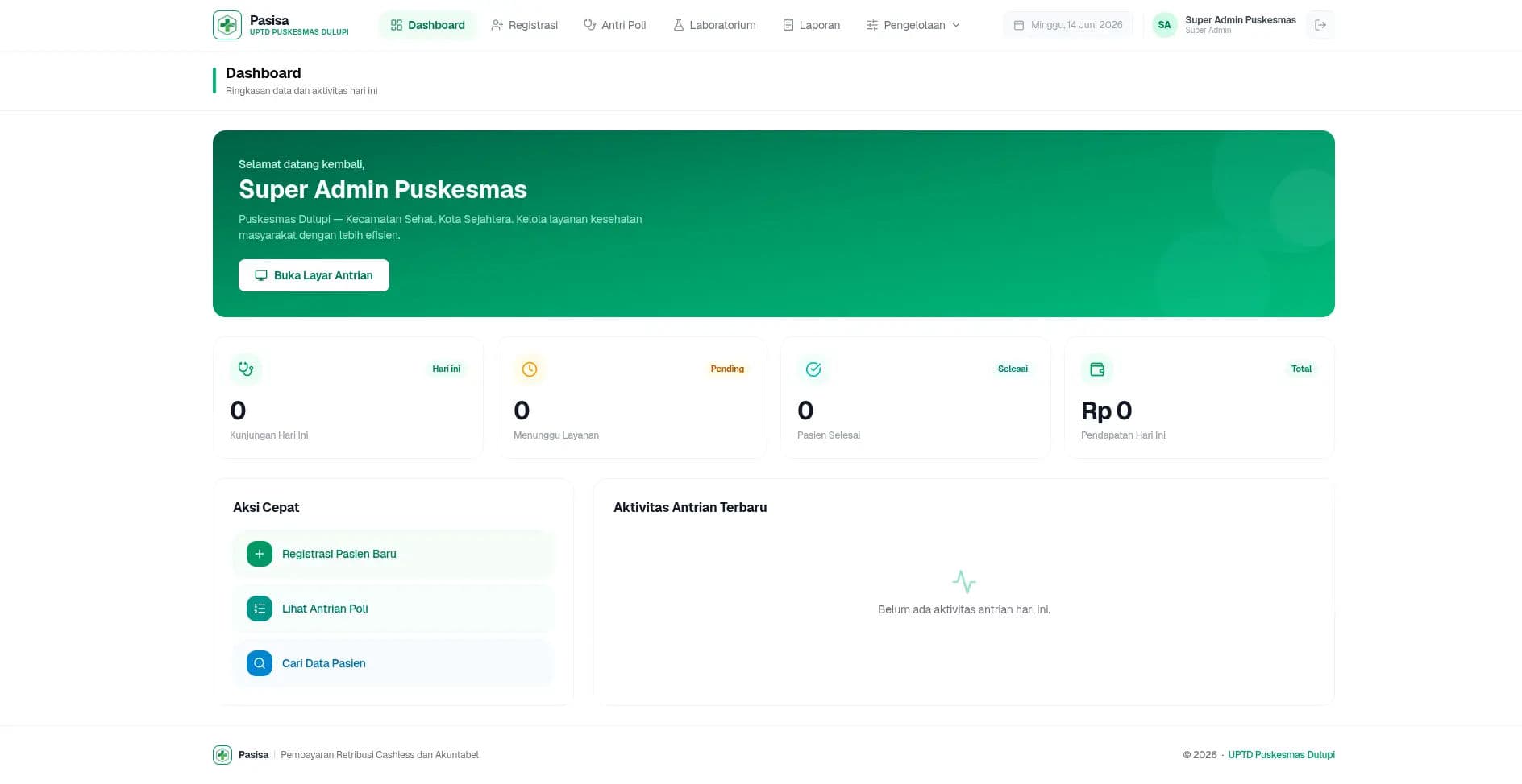 Pasisa (Pembayaran Retribusi Cashless dan Akuntabel)